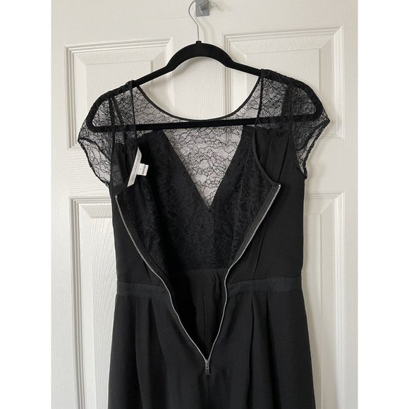 DVF Diane Von Furstenberg Holli Silk Black Dress - Size 2 - Picture 11 of 15